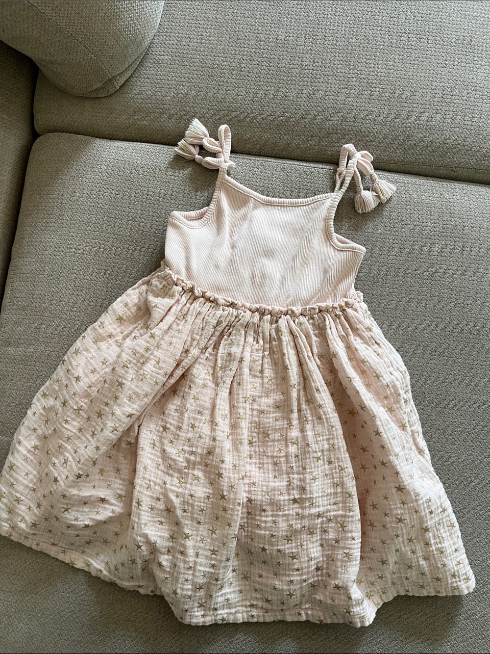💙5 for $10💙 Rachel Zoe Girls' Pink Tie-Shoulder Dress 5t
